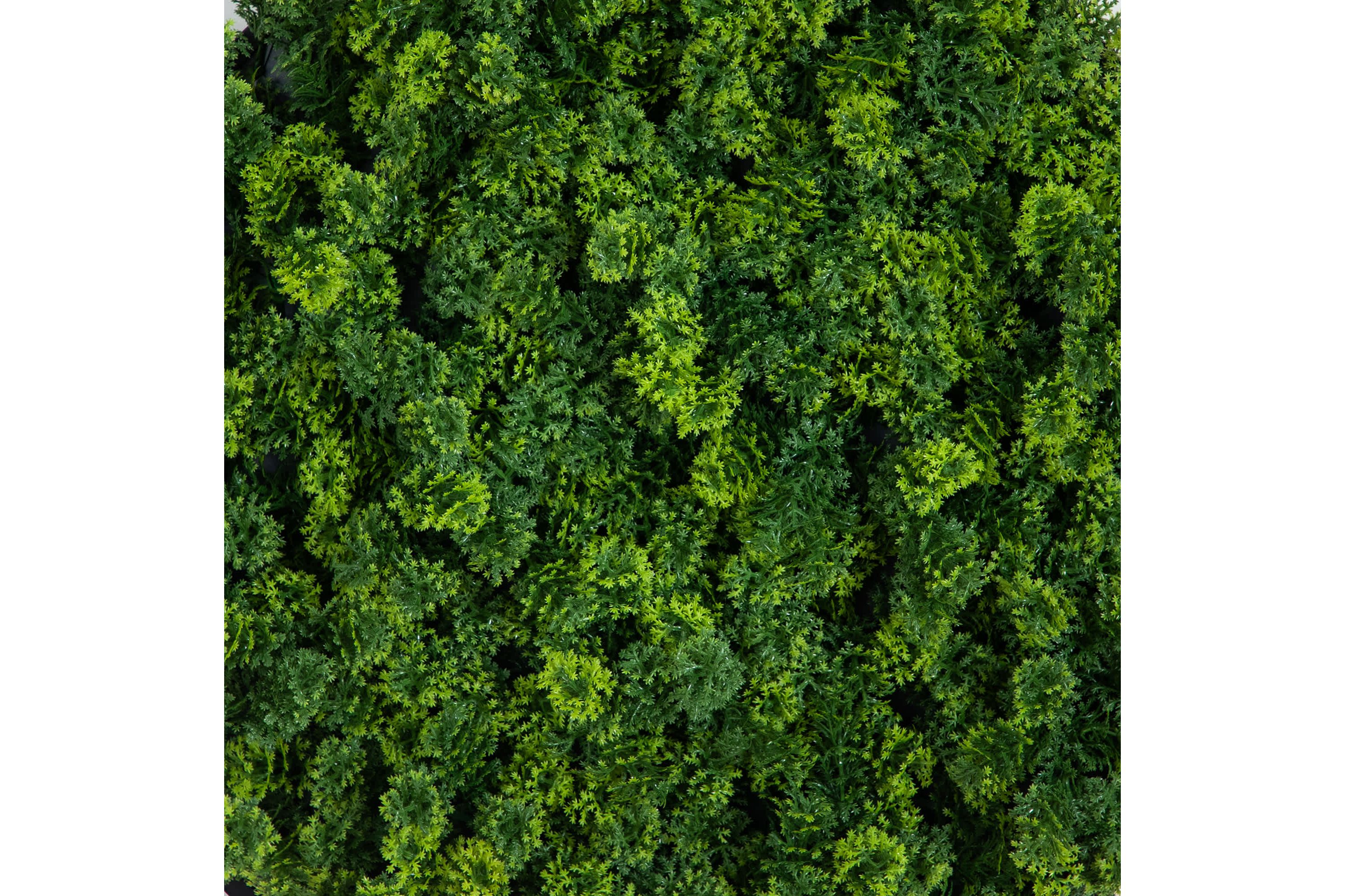20-Inch UV Resistant Irish Green Meadow Artificial Living Wall Art Panel in Black Aluminum Frame (Indoor/Outdoor)