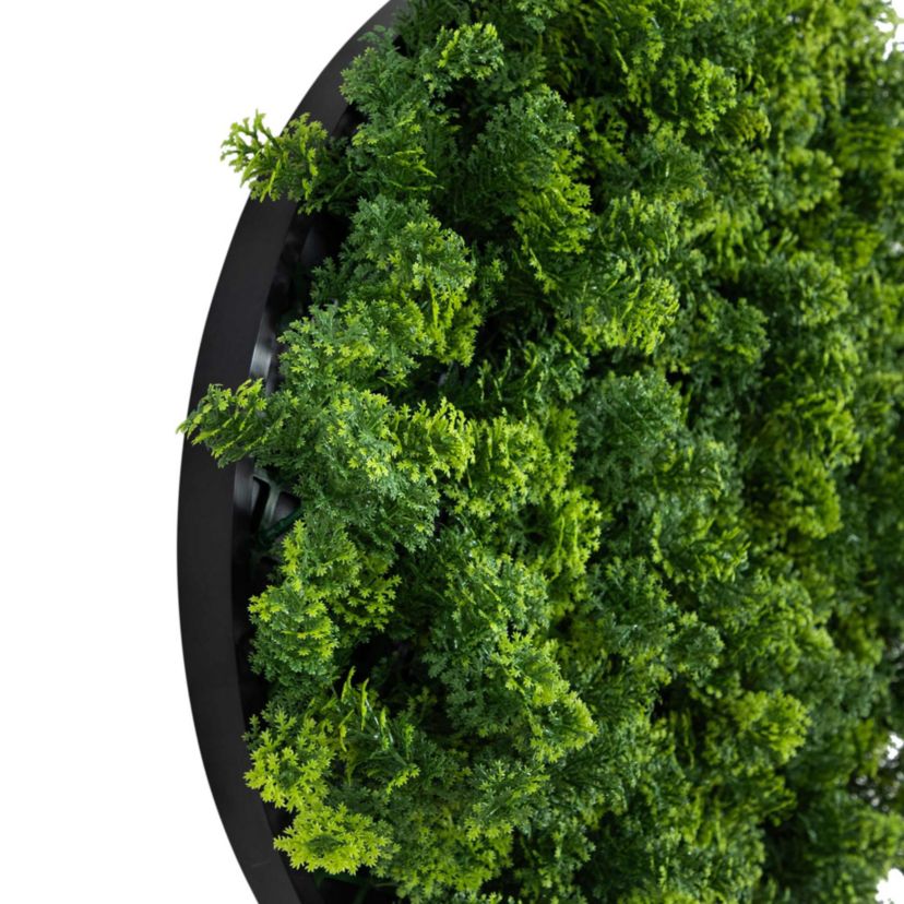 20-Inch UV Resistant Irish Green Meadow Artificial Living Wall Art Panel in Black Aluminum Frame (Indoor/Outdoor)