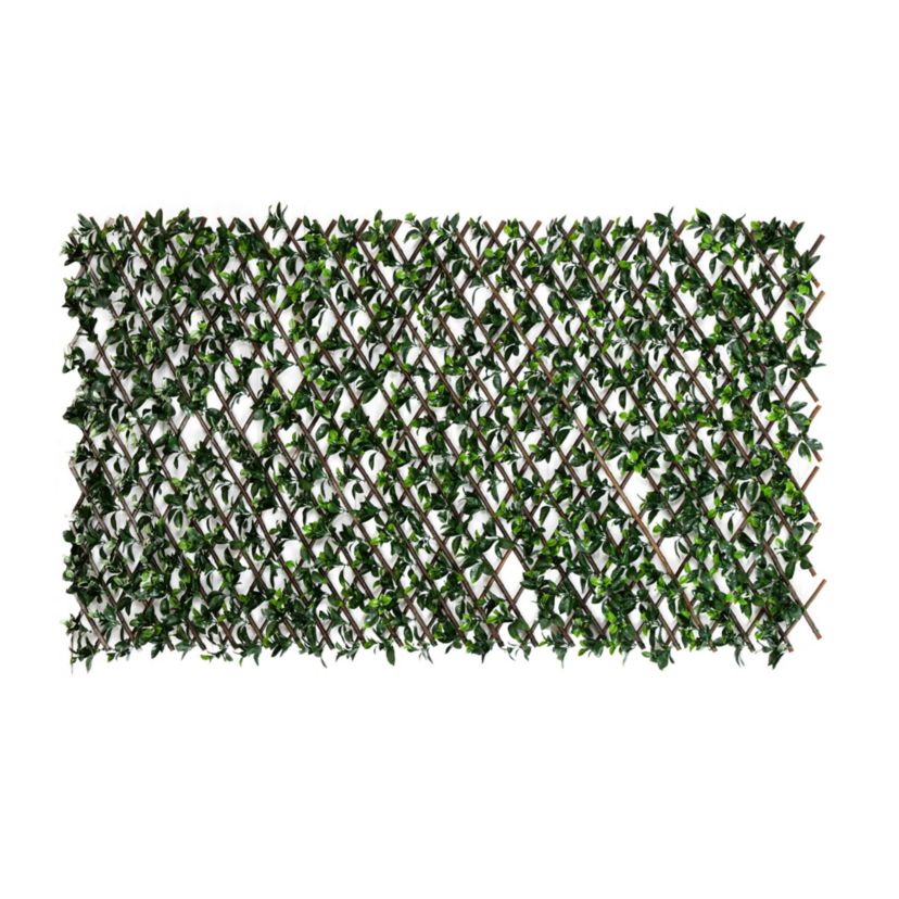 40-Inch x 80-Inch UV Resistant Artificial Gardenia Expandable Privacy Fence Screen (Indoor/Outdoor)