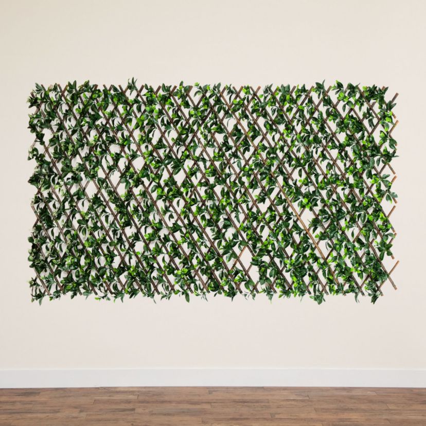 40-Inch x 80-Inch UV Resistant Artificial Gardenia Expandable Privacy Fence Screen (Indoor/Outdoor)