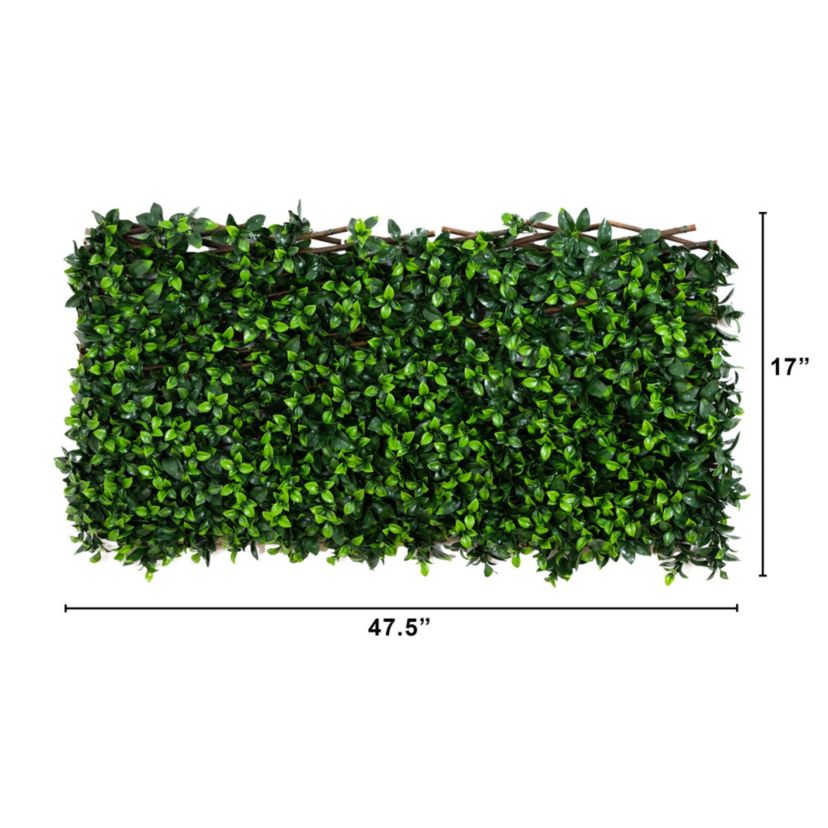 40-Inch x 80-Inch UV Resistant Artificial Gardenia Expandable Privacy Fence Screen (Indoor/Outdoor)