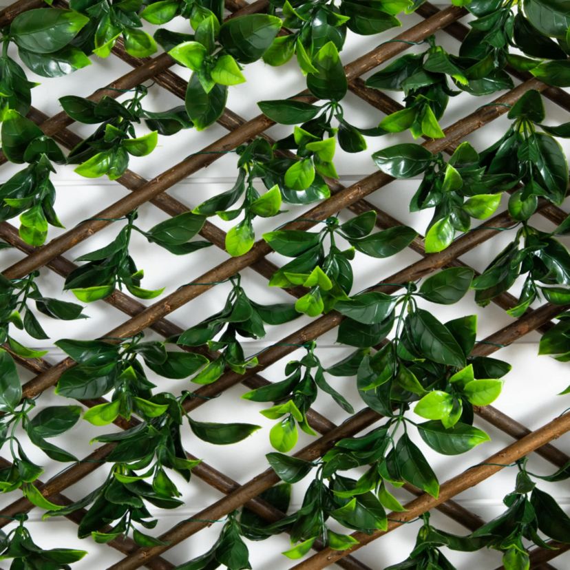 40-Inch x 80-Inch UV Resistant Artificial Gardenia Expandable Privacy Fence Screen (Indoor/Outdoor)