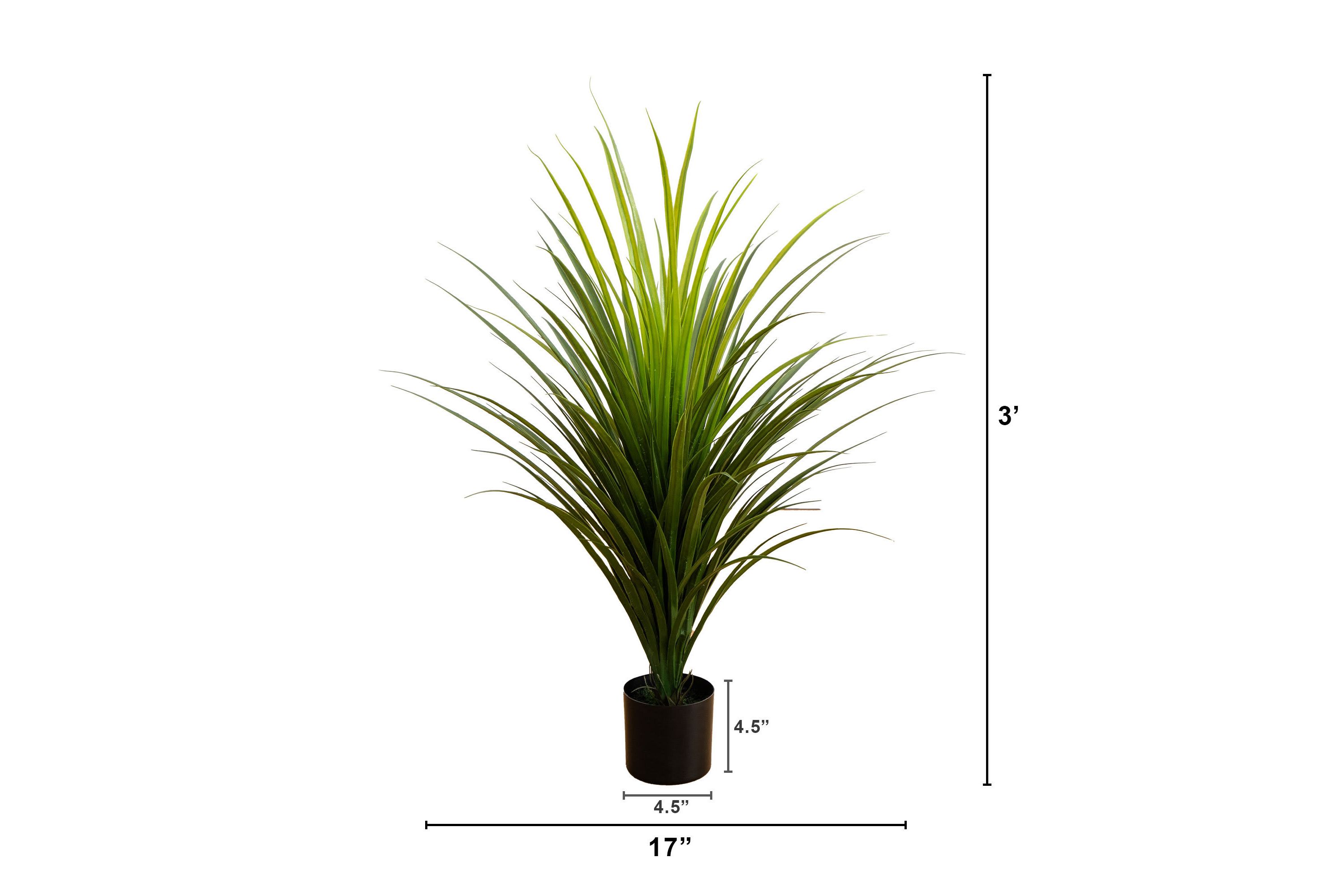 3-Foot UV Resistant Artificial Grass Plant (Indoor/Outdoor)