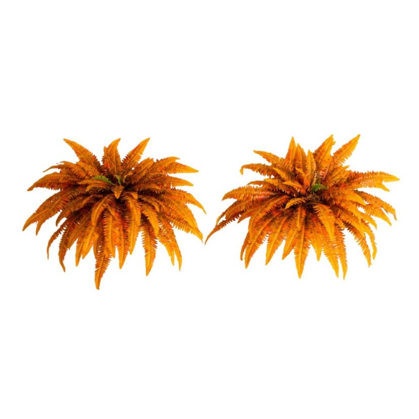 48-Inch Autumn Artificial Fall Boston Fern - Set of 2