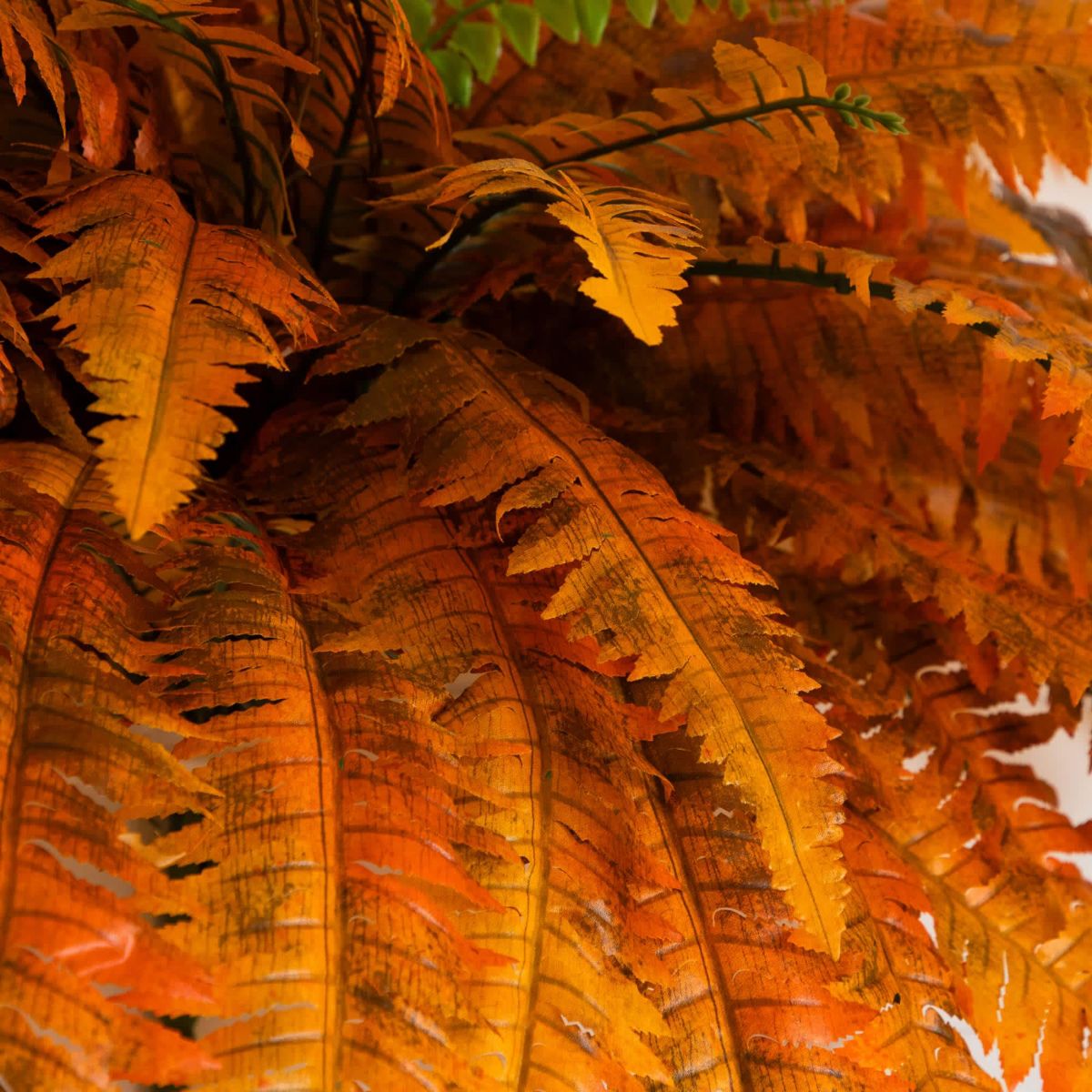 48-Inch Autumn Artificial Fall Boston Fern - Set of 2
