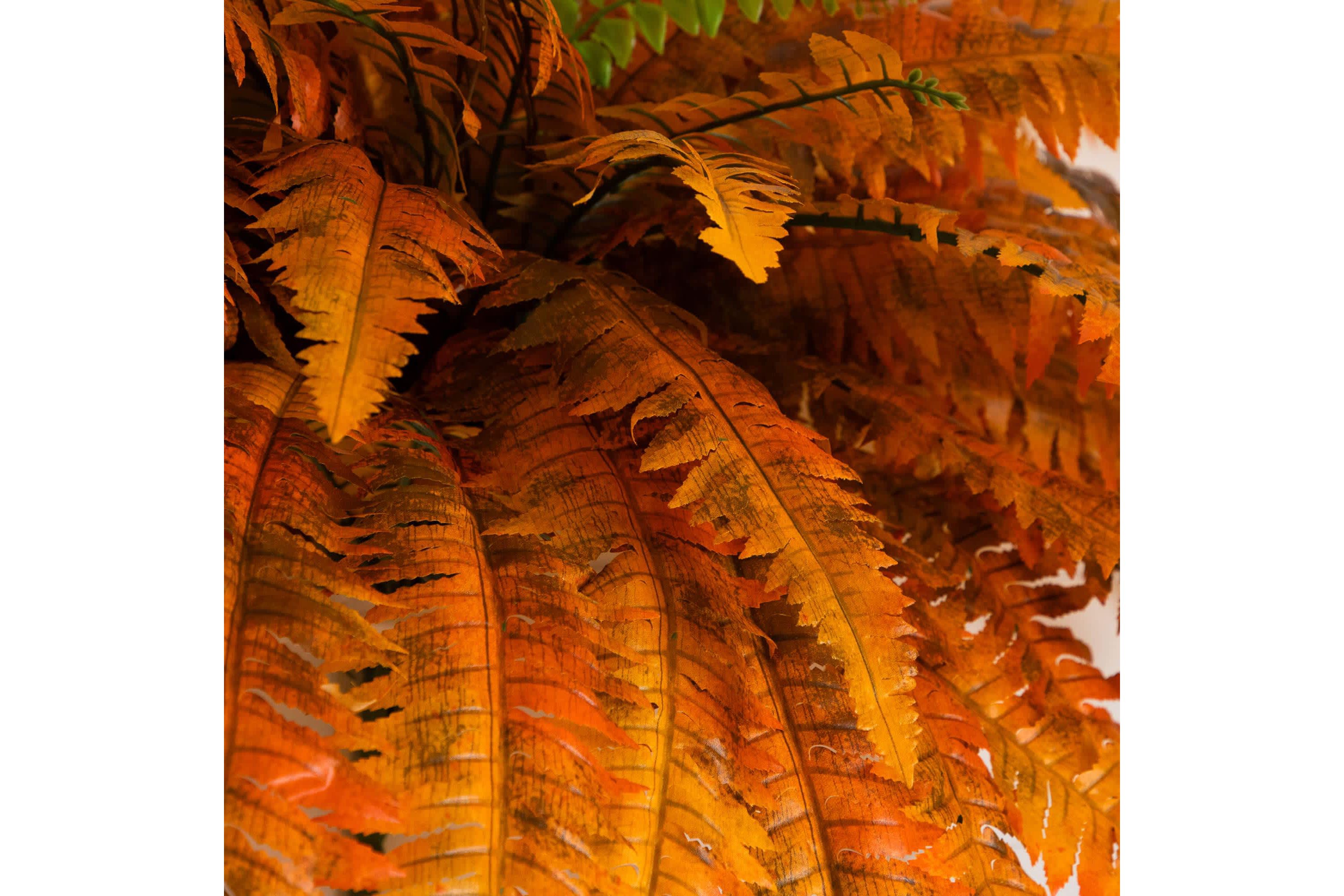 48-Inch Autumn Artificial Fall Boston Fern - Set of 2