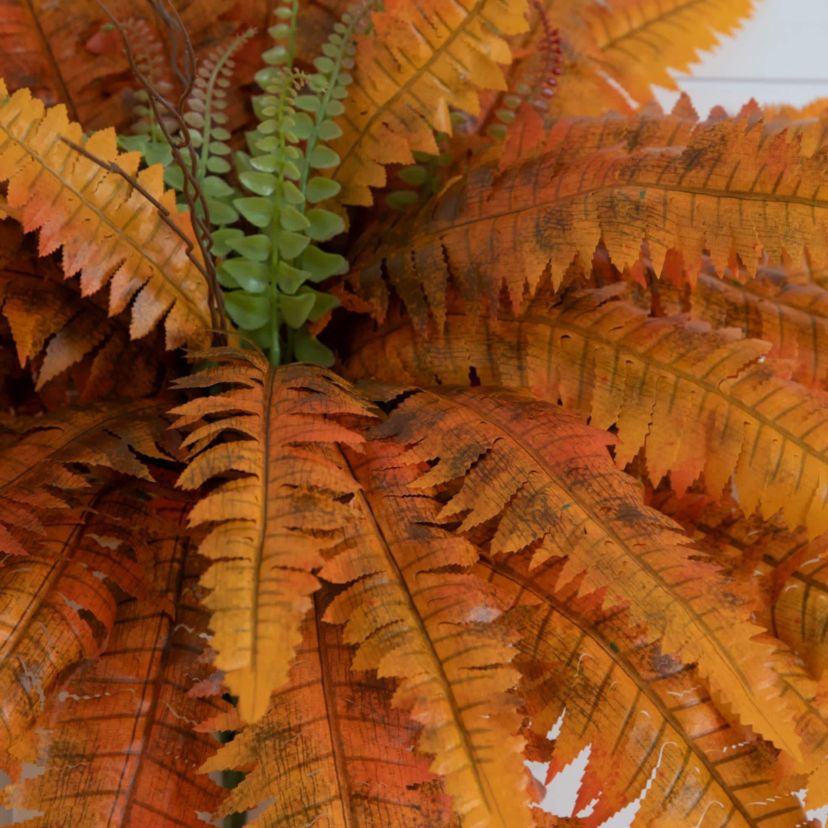 40-Inch Autumn Artificial Fall Boston Fern - Set of 2