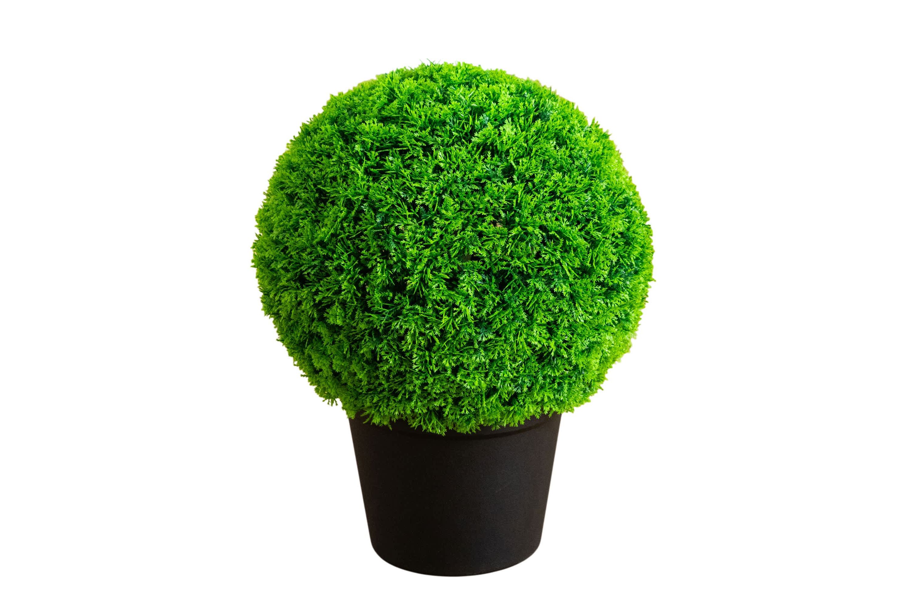 16-Inch UV Resistant Artificial Mediterranean Cypress Topiary Plant (Indoor/Outdoor)