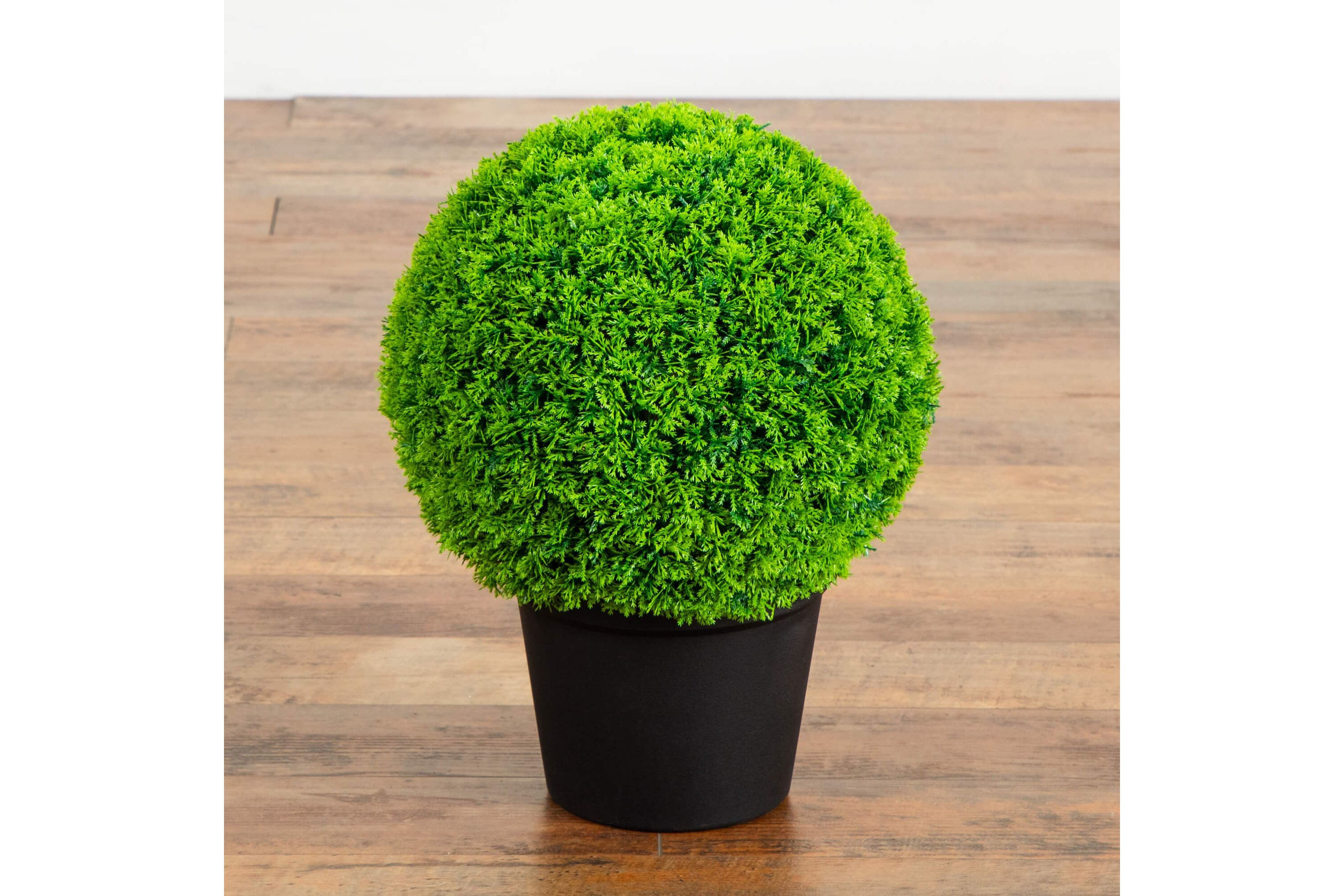 16-Inch UV Resistant Artificial Mediterranean Cypress Topiary Plant (Indoor/Outdoor)