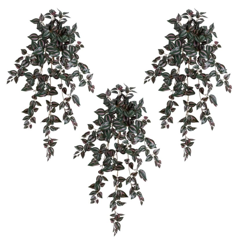 Nearly Natural 41-Inch UV Resistant Artificial Wandering Jew Hanging Plant ( Indoor/Outdoor)- Set of 3 | Belk