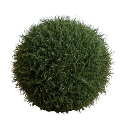 Nearly Natural 24-Inch UV Resistant Artificial Cedar Ball (Indoor/Outdoor), Green