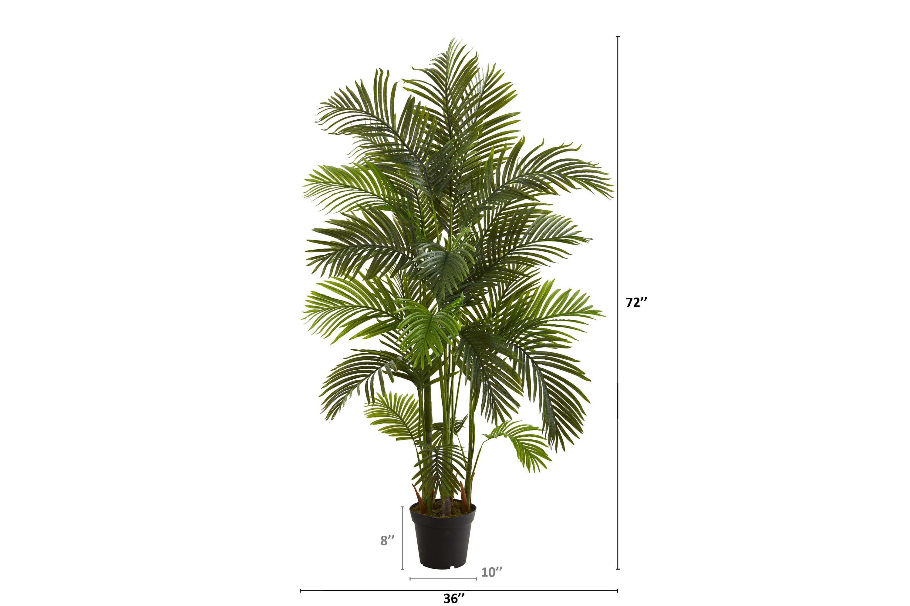 6-Foot Areca Palm Artificial Tree