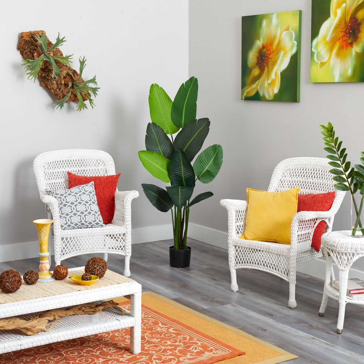 58-Inch Travelers Palm Artificial tree