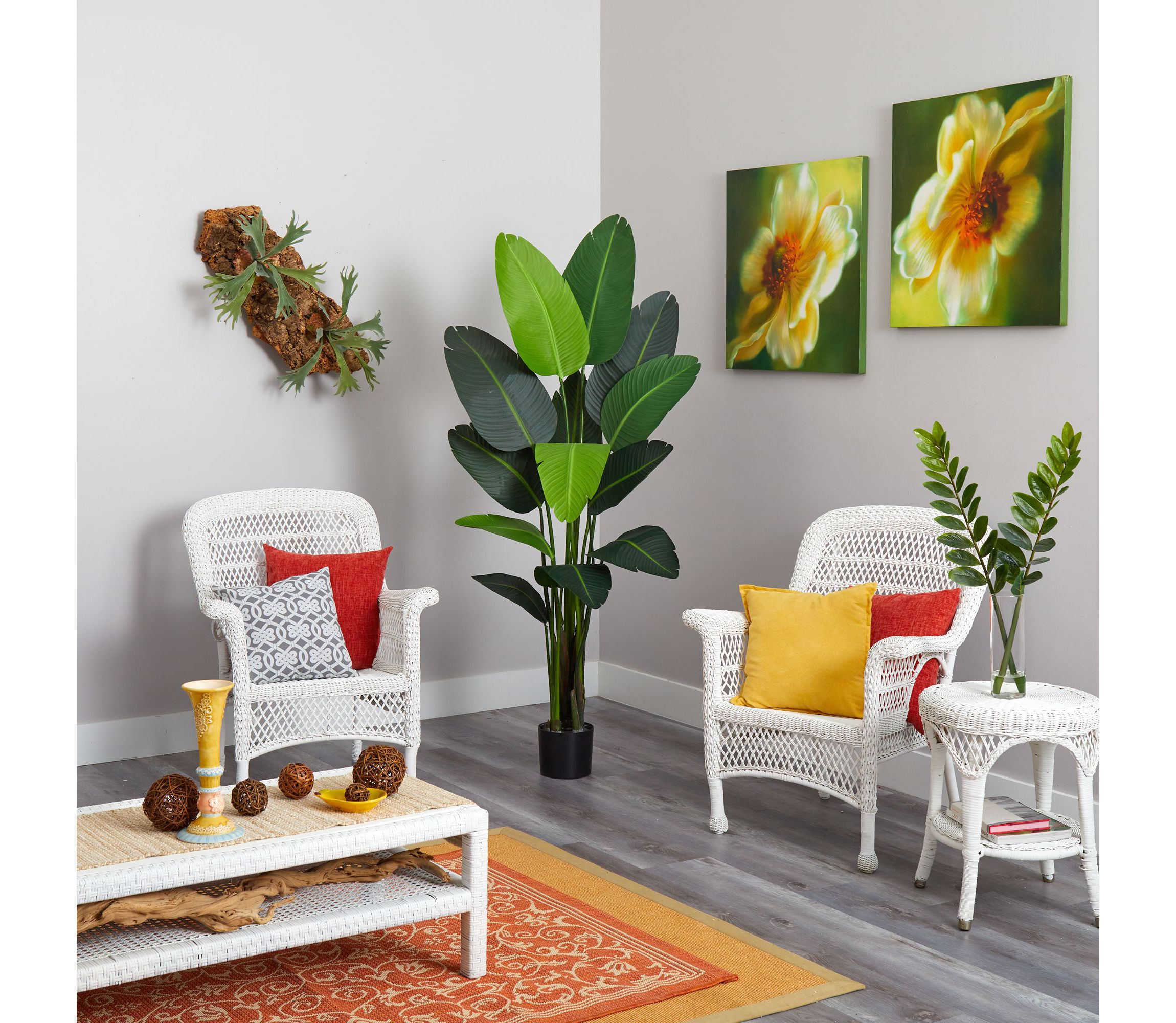 69-Inch Travelers Palm Artificial Tree