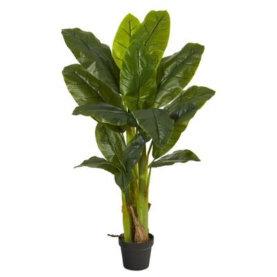 4-Foot Triple Stalk Banana Tree (Real Touch)