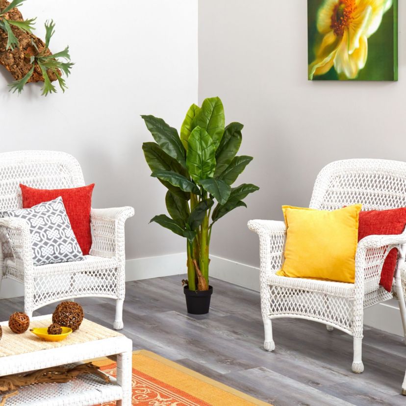 4-Foot Triple Stalk Banana Tree (Real Touch)