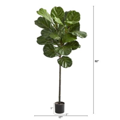 52-Inch Fiddle Leaf Artificial Tree