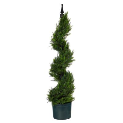 Nearly Natural 3-Foot Cypress Spiral Topiary Artificial Tree
