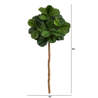 4.5-Foot Fiddle Leaf Artificial Tree (No Pot)