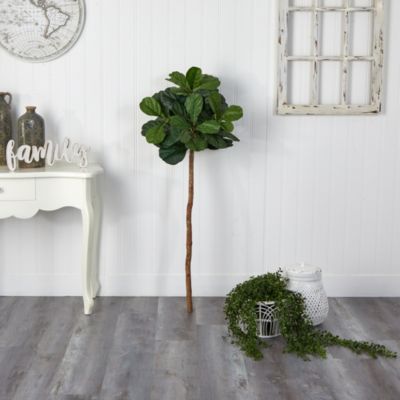 4.5-Foot Fiddle Leaf Artificial Tree (No Pot)