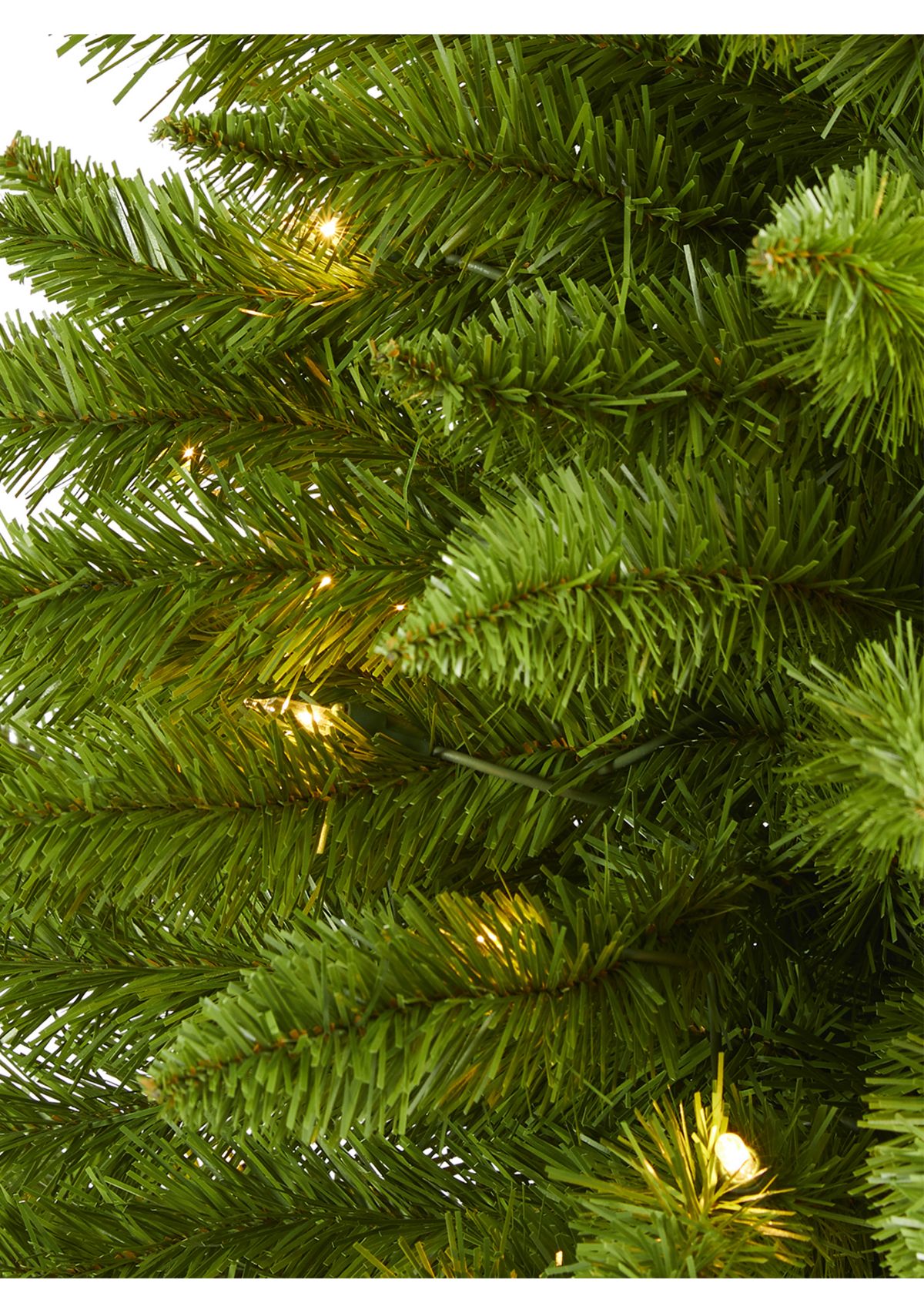 3 Foot Providence Pine Artificial Christmas Tree in Metal Planter with 50 Warm White Lights and 114 Bendable Branches