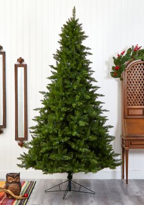 Nearly Natural Vermont Spruce Christmas Tree, Green
