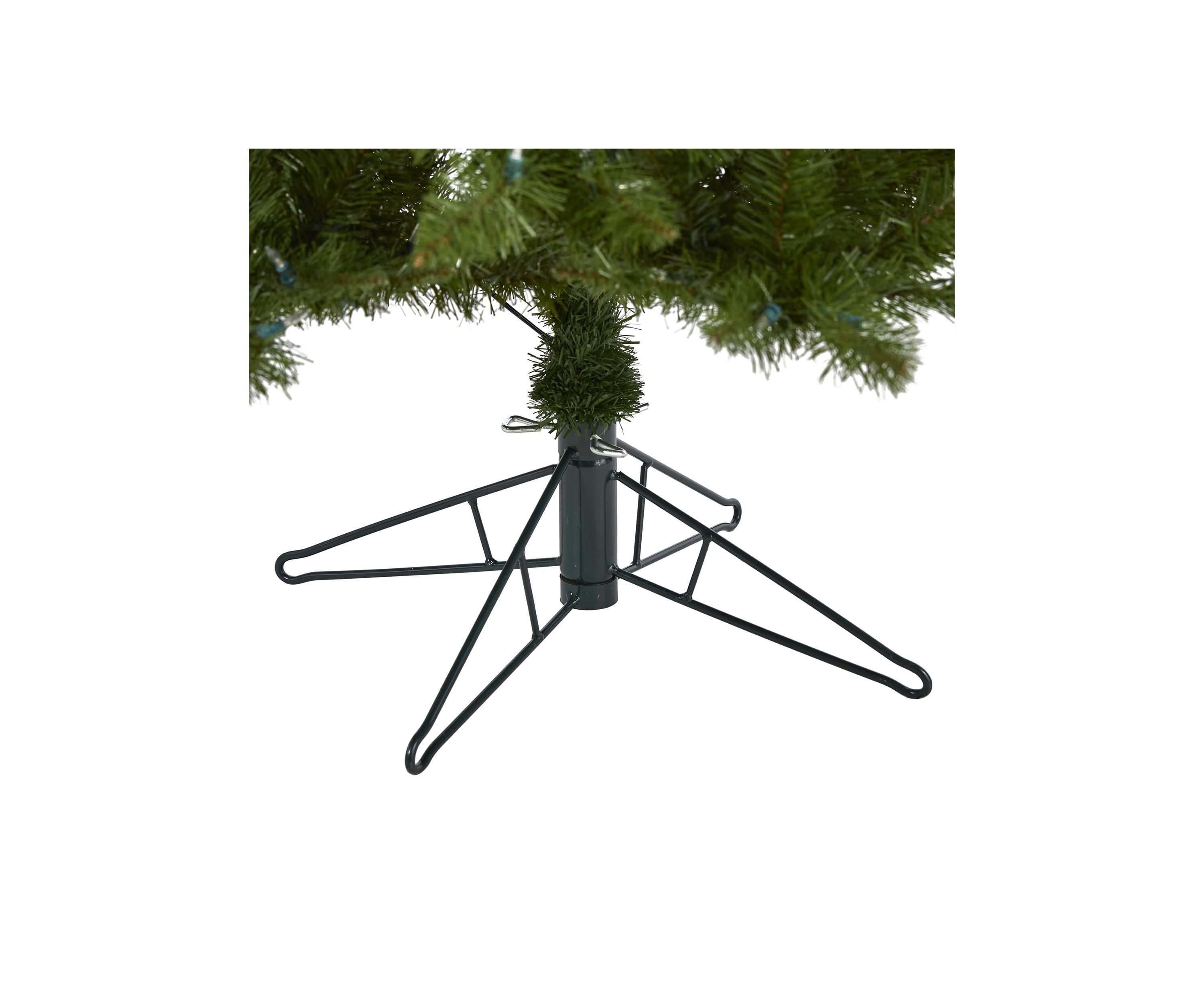 6.5 Vermont Spruce Artificial Christmas Tree with 450 Color Changing (Multifunction with Remote Control) LED Lights with Instant Connect Technology and 984 Bendable Branches 