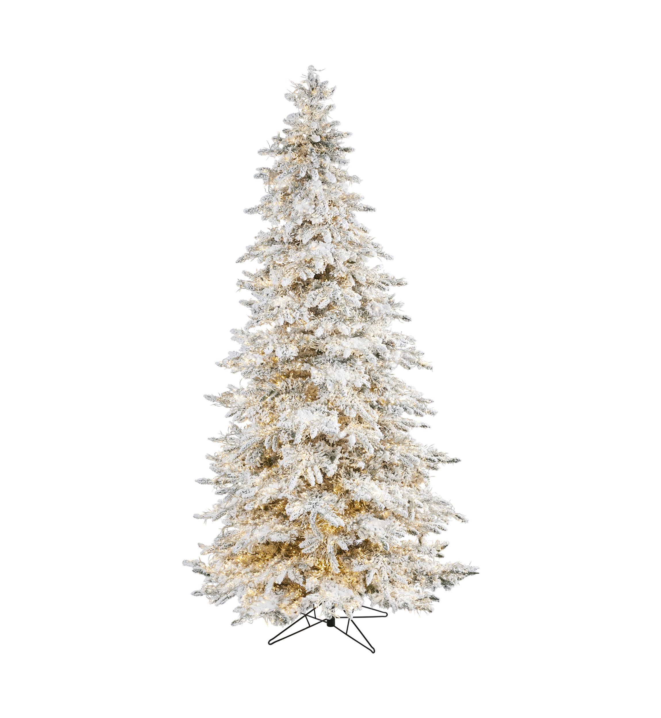 9 Foot Flocked Grand Northern Rocky Fir Christmas Tree