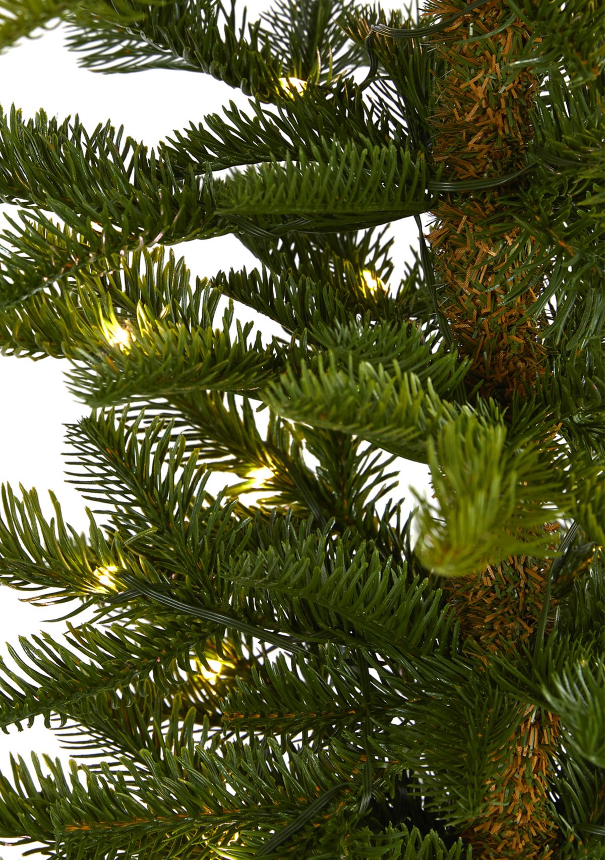 6 Foot Alaskan Alpine Artificial Christmas Tree with 100 Clear Microdot (Multifunction) LED Lights and 112 Bendable Branches