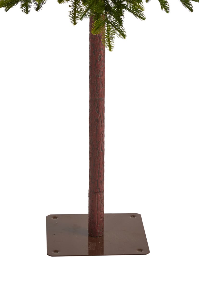 7 Foot Alaskan Alpine Artificial Christmas Tree with 150 Clear Microdot (Multifunction) LED Lights and 165 Bendable Branches