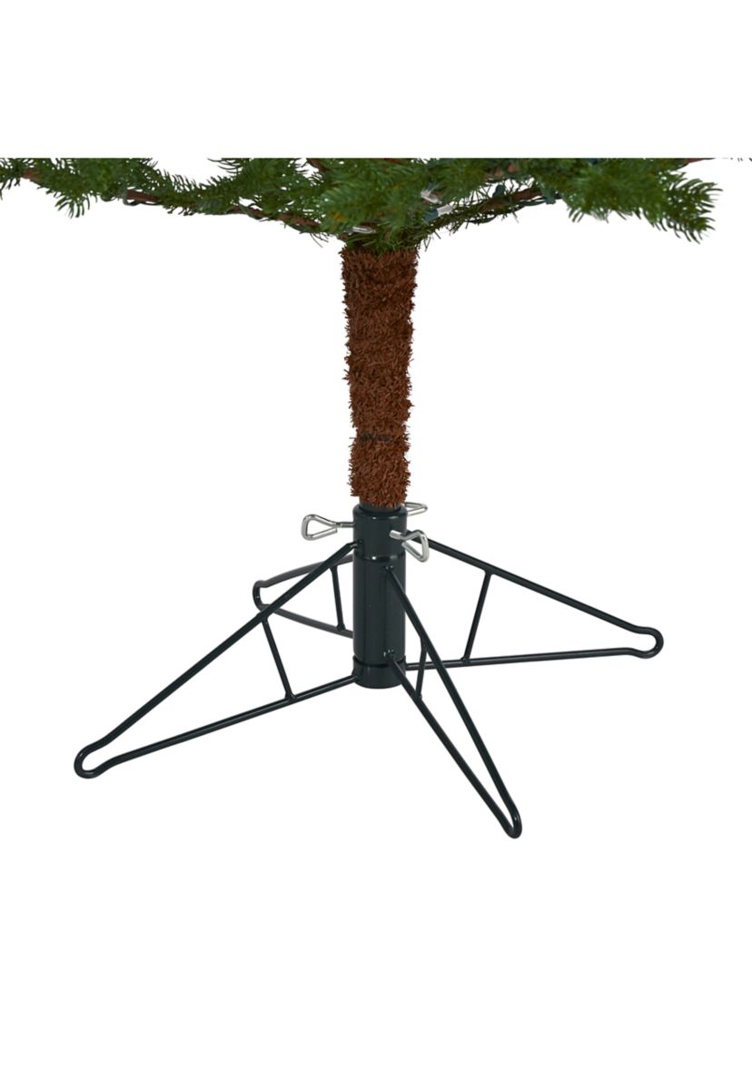 7.5 Foot Fairbanks Fir Artificial Christmas Tree with 350 Clear Warm (Multifunction) LED Lights and 280 Bendable Branches