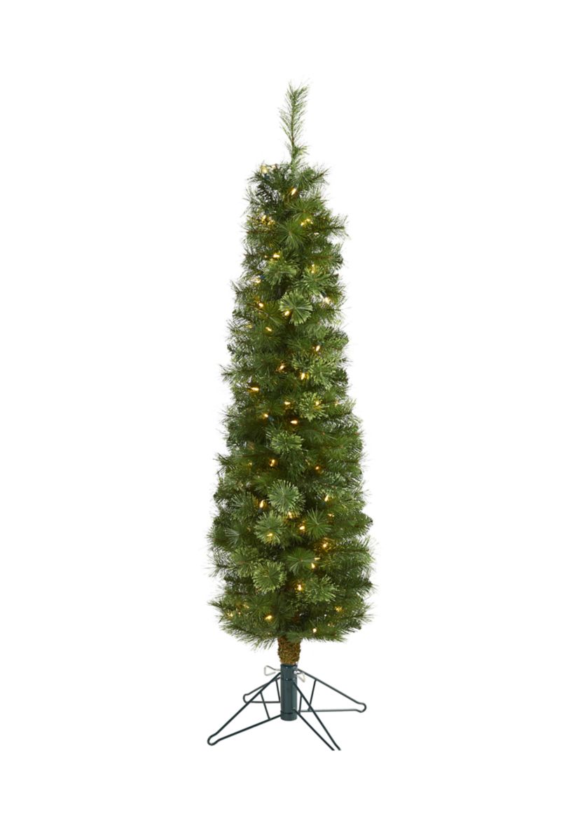 5 Foot Green Pencil Christmas Tree