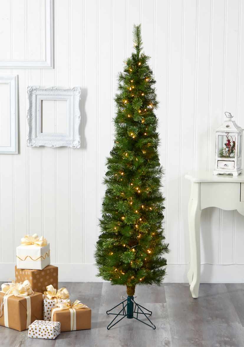 6 Foot Green Pencil Christmas Tree