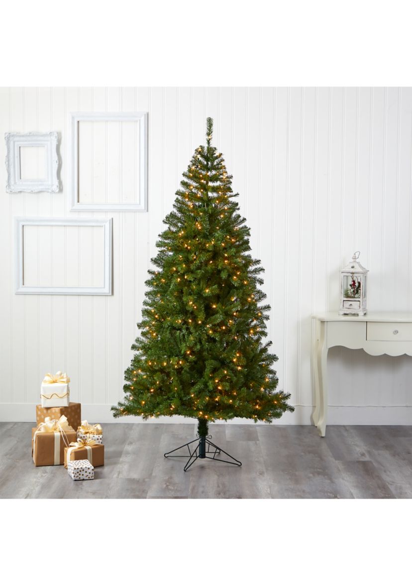 7 Foot Springfield Artificial Christmas Tree with 400 Warm Clear Lights and 916 Bendable Branches