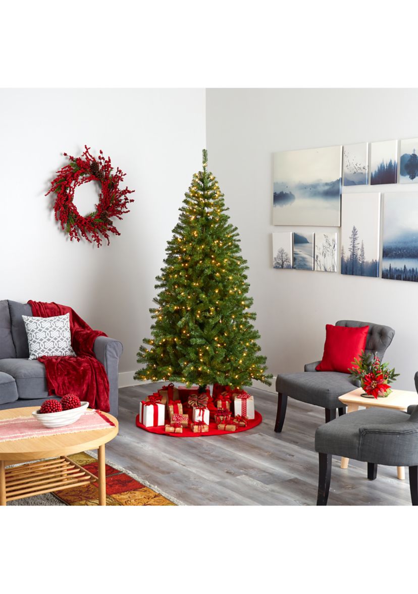 7 Foot Springfield Artificial Christmas Tree with 400 Warm Clear Lights and 916 Bendable Branches