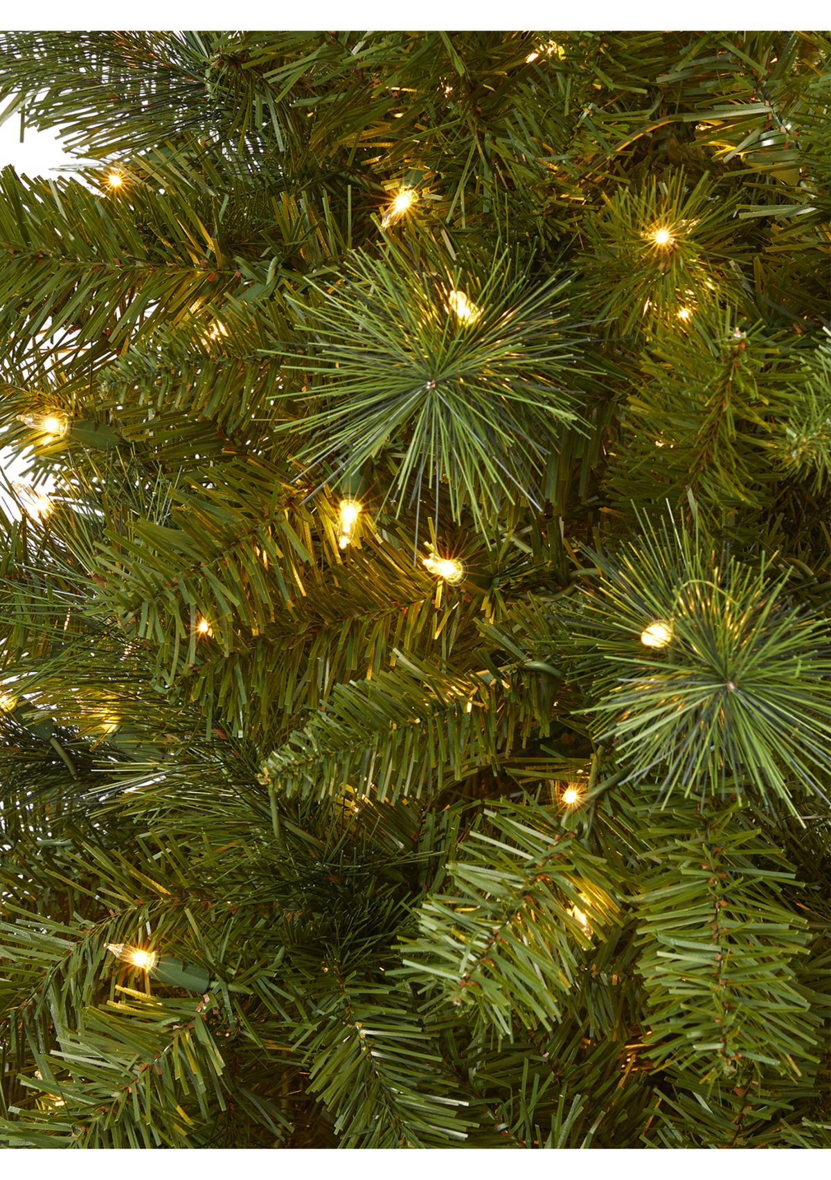 6 Foot Mount Hood Spruce Artificial Christmas Tree with 300 Warm White Lights and 673 Bendable Branches