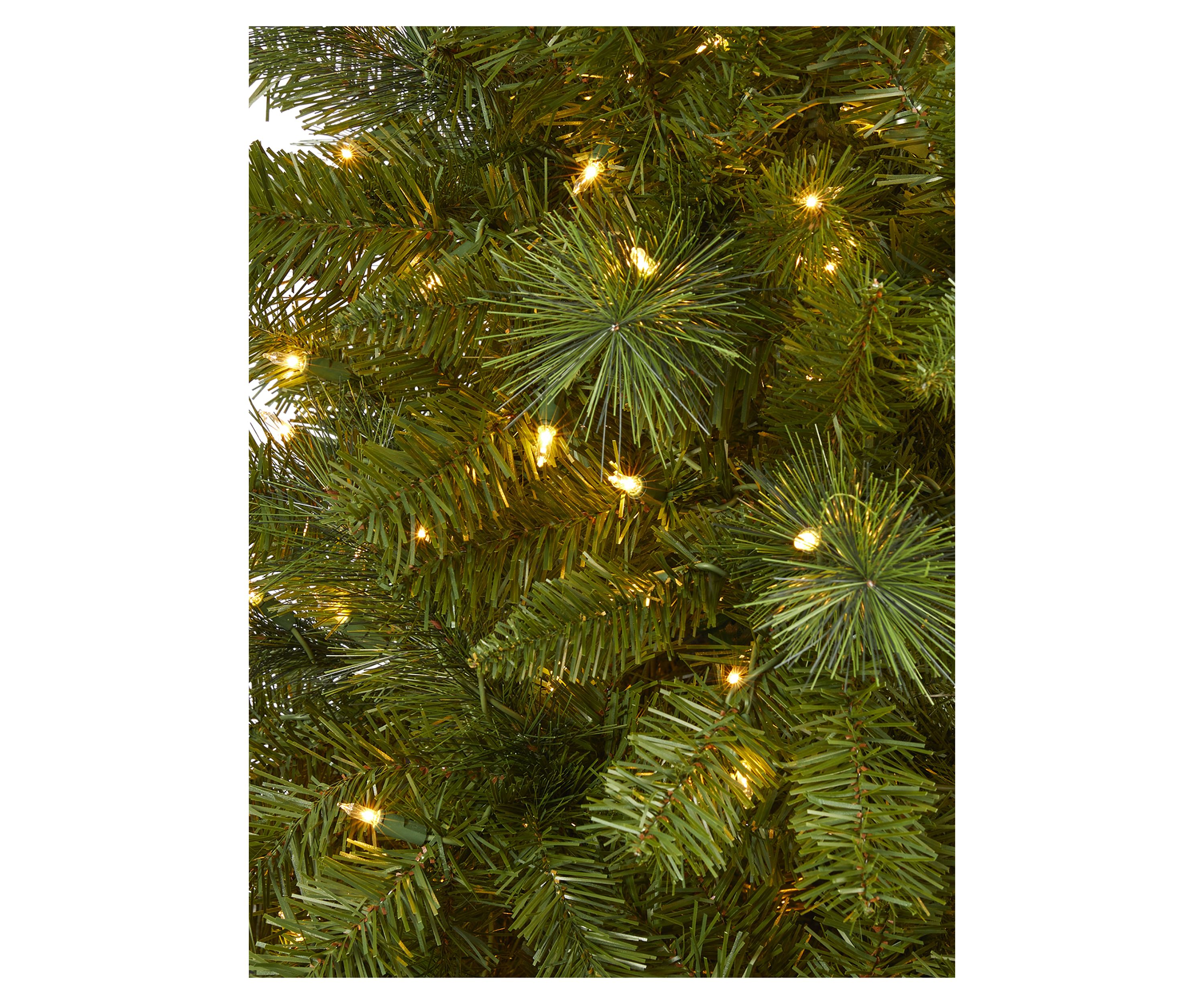 6 Foot Mount Hood Spruce Artificial Christmas Tree with 300 Warm White Lights and 673 Bendable Branches