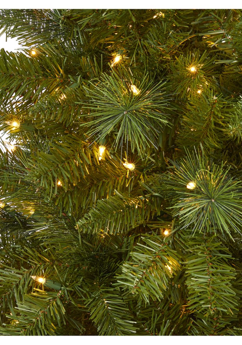 6 Foot Mount Hood Spruce Artificial Christmas Tree with 300 Warm White Lights and 673 Bendable Branches