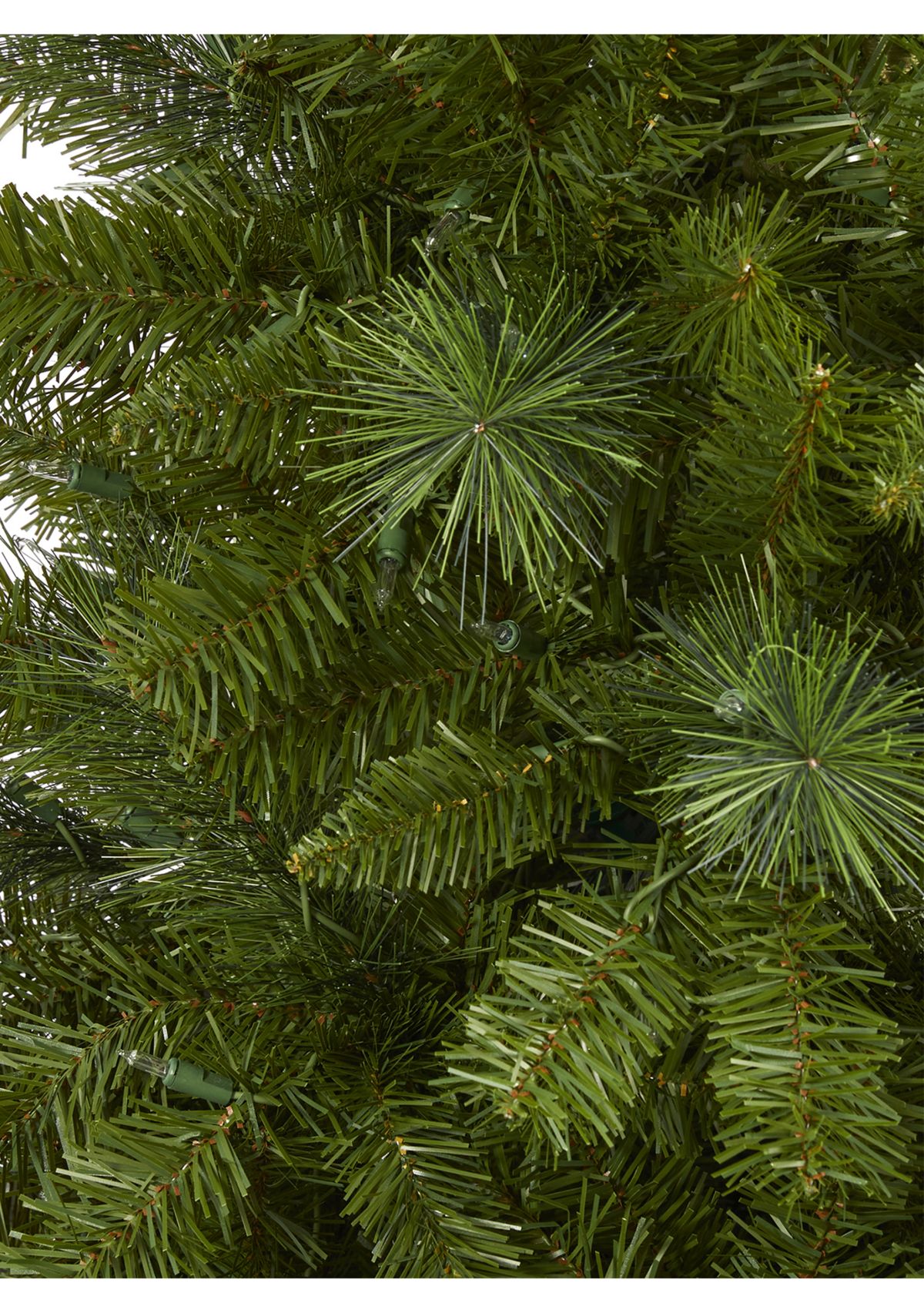 6 Foot Mount Hood Spruce Artificial Christmas Tree with 300 Warm White Lights and 673 Bendable Branches