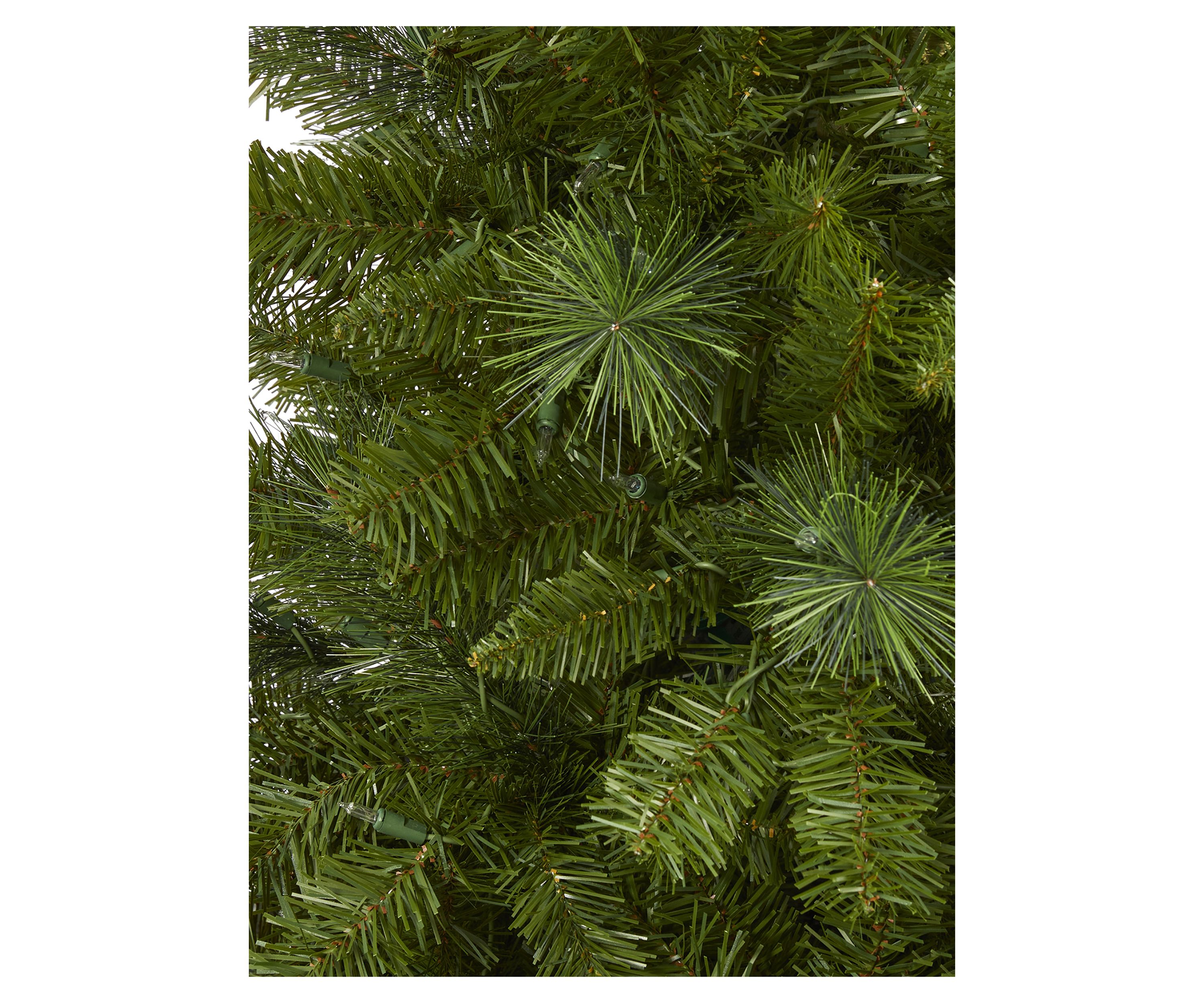 6 Foot Mount Hood Spruce Artificial Christmas Tree with 300 Warm White Lights and 673 Bendable Branches