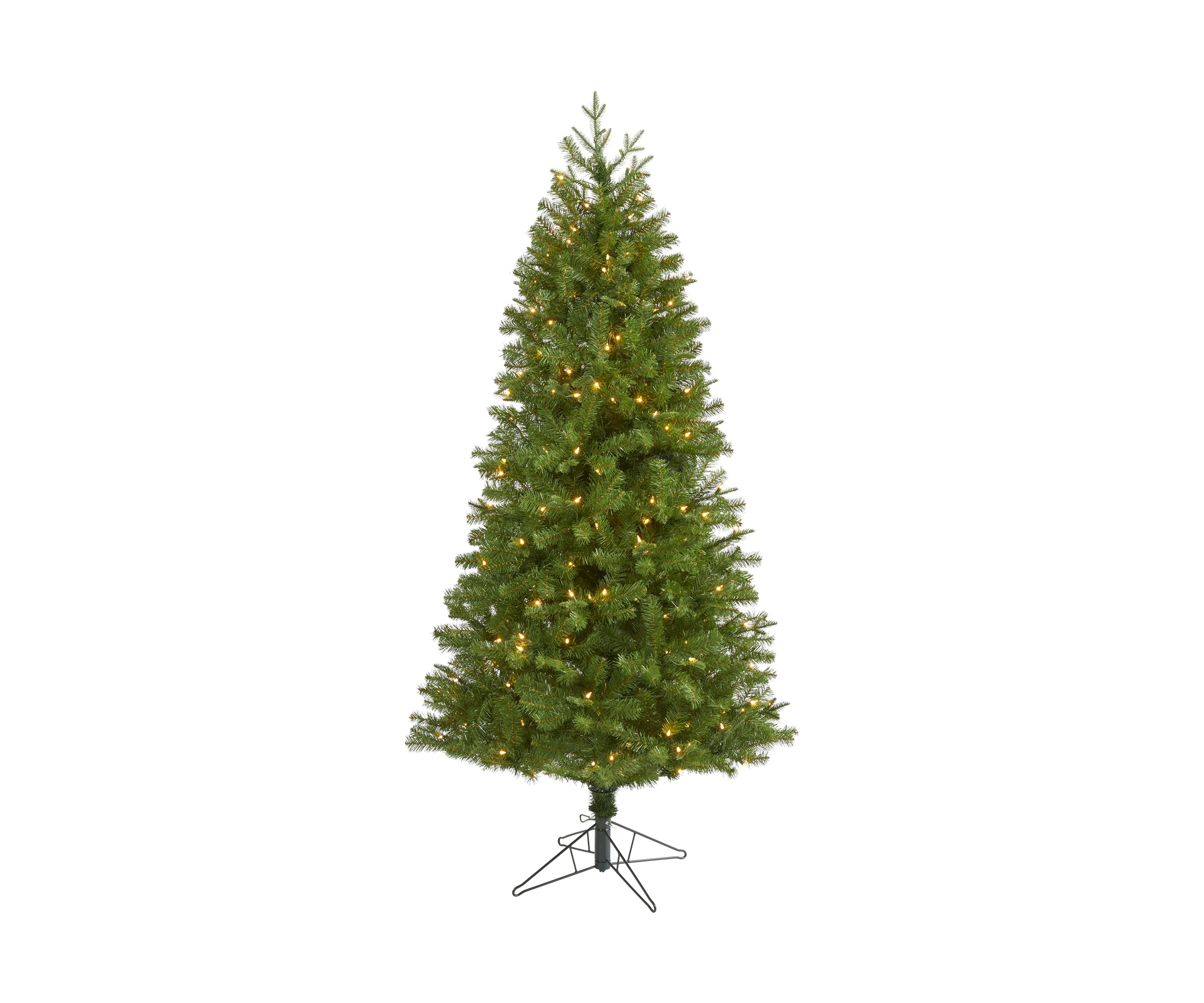 6.5 Foot Vancouver Spruce Artificial Christmas Tree with 250 Warm White Lights and 803 Bendable Branches