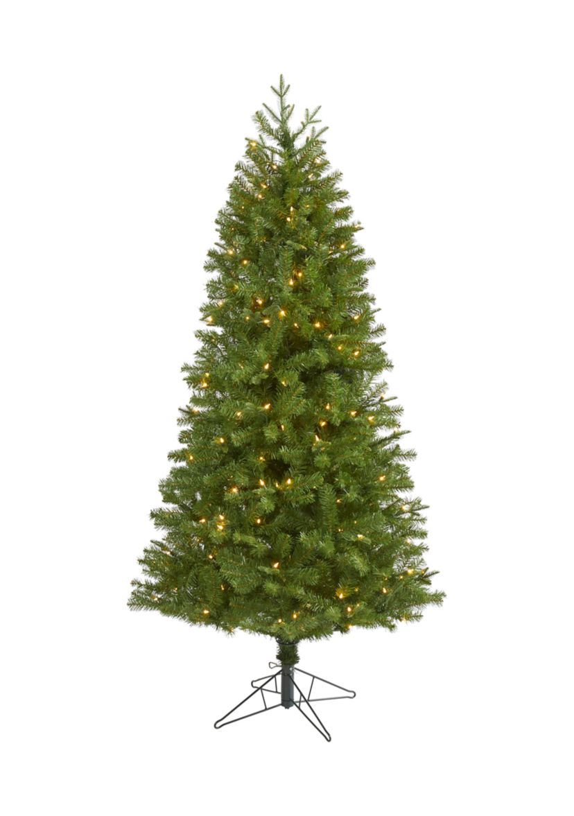 6.5 Foot Vancouver Spruce Artificial Christmas Tree with 250 Warm White Lights and 803 Bendable Branches
