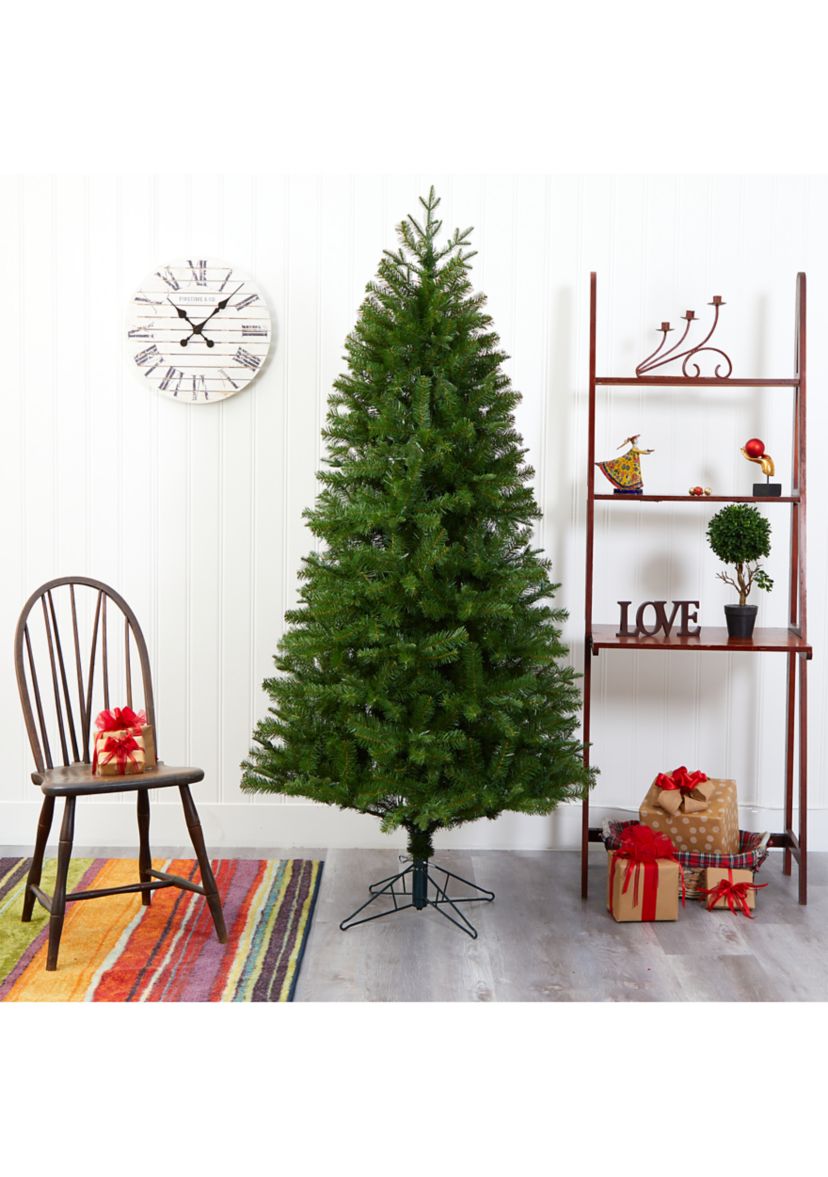 6.5 Foot Vancouver Spruce Artificial Christmas Tree with 250 Warm White Lights and 803 Bendable Branches