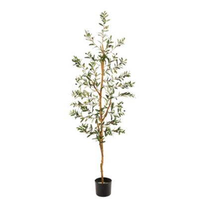 Nearly Natural 5.5-Foot Olive Artificial Tree, Green