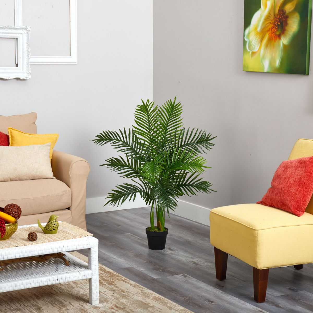 3.5-Foot Areca Palm Artificial Tree (Real Touch)