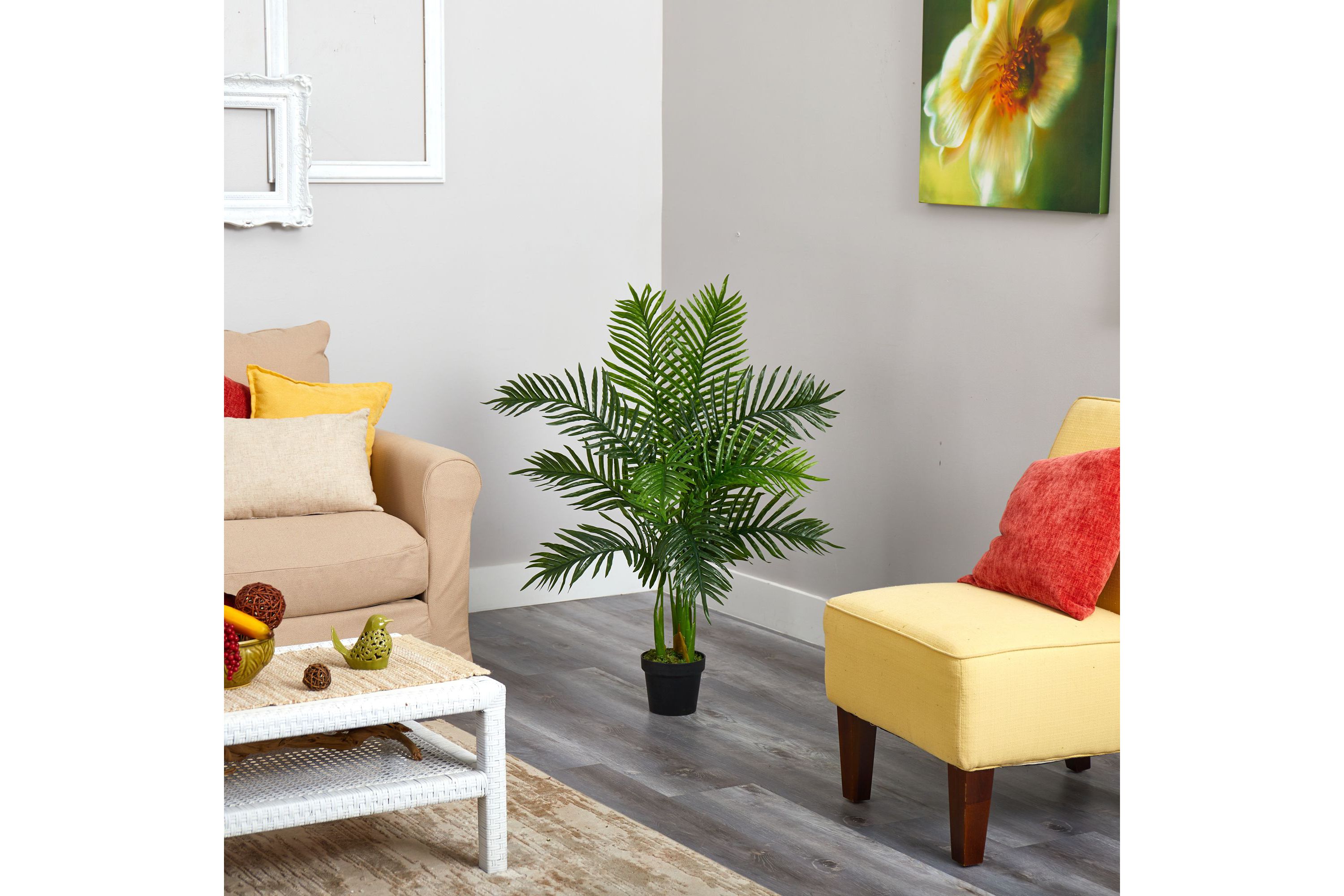3.5-Foot Areca Palm Artificial Tree (Real Touch)