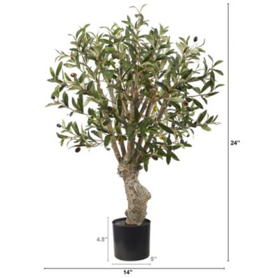 2-Foot Olive Artificial Tree