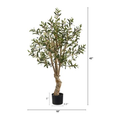 3.5-Foot Olive Artificial Tree