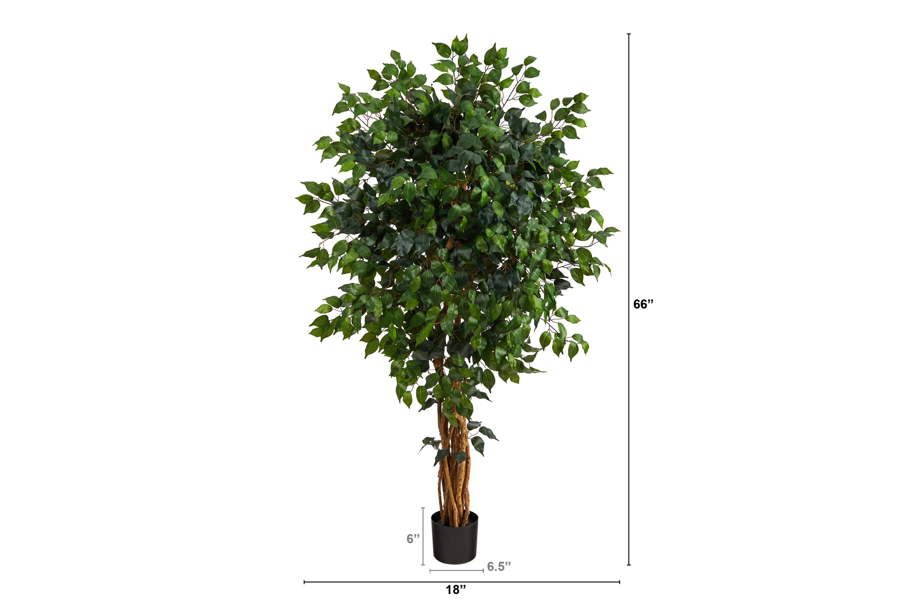 5.5-Foot Palace Ficus Artificial Tree