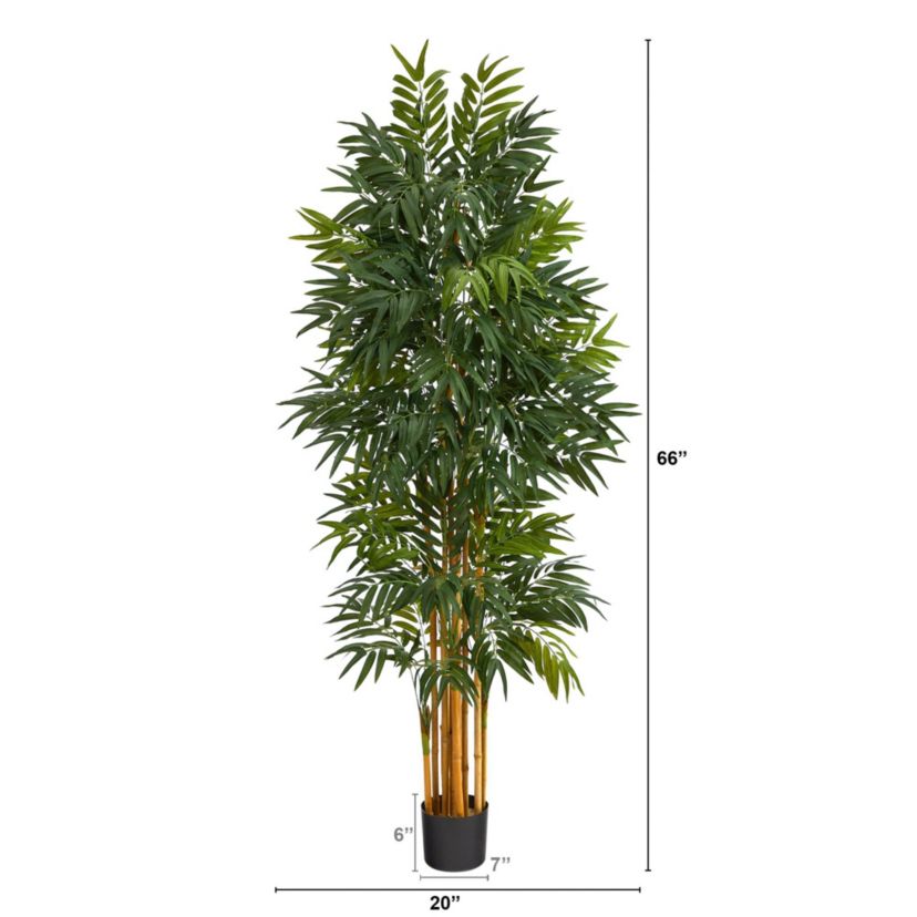 5.5-Foot Phoenix Artificial Palm tree with Natural Trunk
